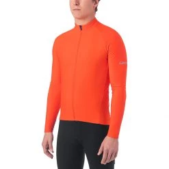 Discount 😀 Giro Men's Road Jerseys Chrono Thermal Long Sleeve Jersey Men's 🔥 -Deals Giro Store VER D1